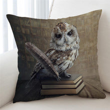 Load image into Gallery viewer, 3D Librarian Owl Cushion Cover - Beddingify