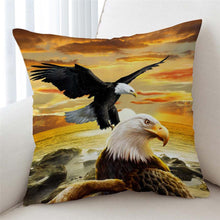 Load image into Gallery viewer, 3D Bald Eagles Cushion Cover - Beddingify
