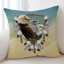 Load image into Gallery viewer, 3D Bald Eagles Cushion Cover - Beddingify