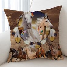 Load image into Gallery viewer, 3D Dessert Horses Cushion Cover - Beddingify