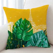 Load image into Gallery viewer, 3D Leaves Paris Themed Cushion Cover - Beddingify