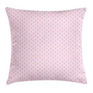 Minimal Pinkish Dots Pattern Printed Cushion Cover