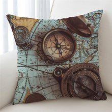 Load image into Gallery viewer, 3D Nautical Compass Cushion Cover - Beddingify
