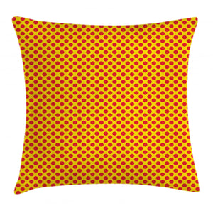 Energetic Round Shapes Pattern Printed Cushion Cover