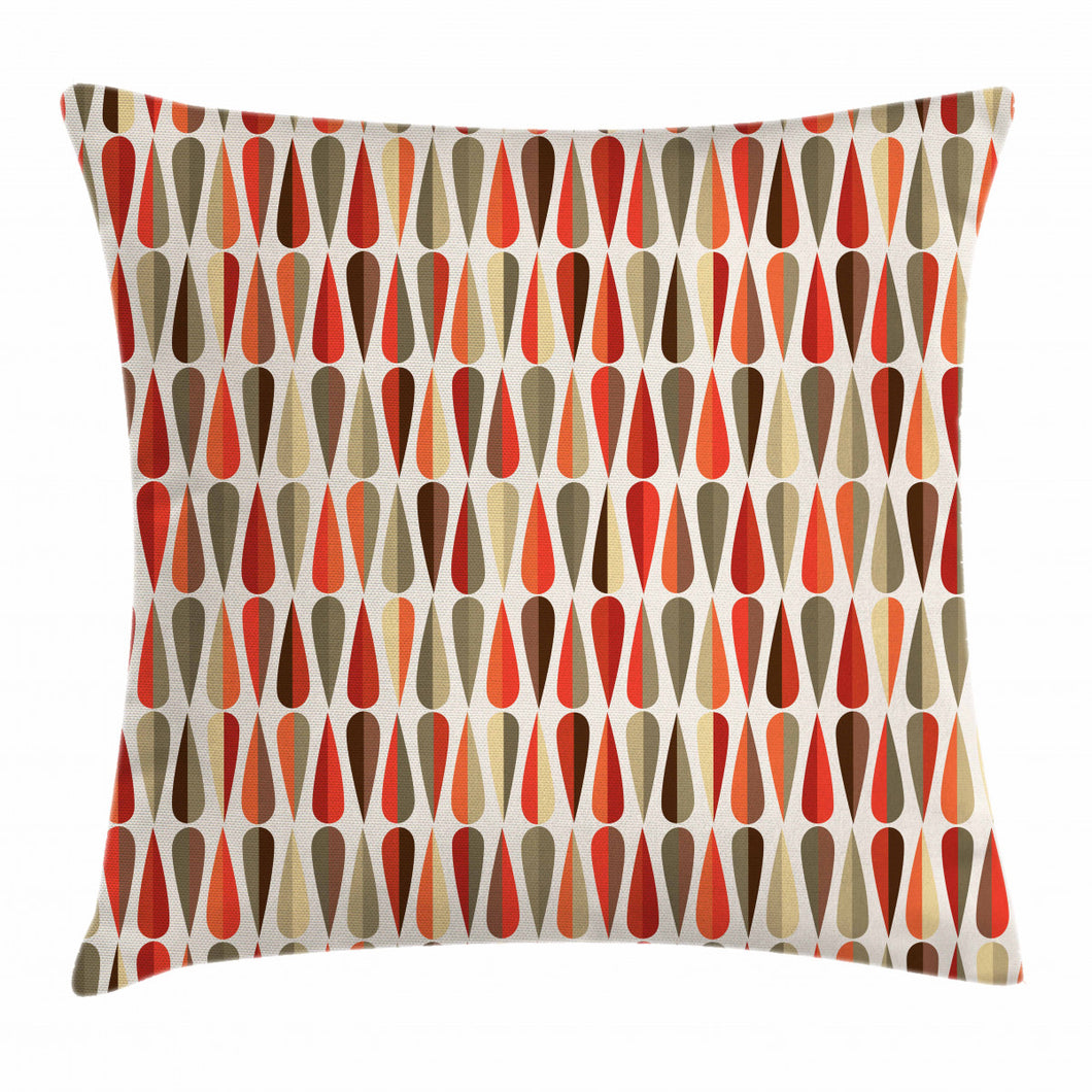 70s Retro Style Pattern Printed Cushion Cover