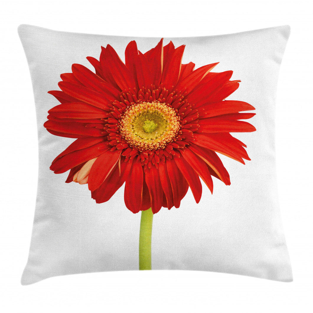 Closeup Flower Photo Pattern Printed Cushion Cover