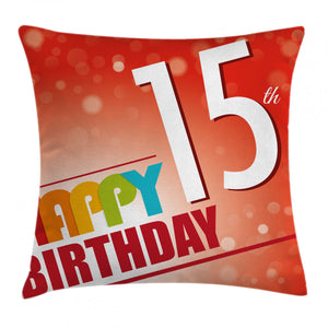 15th Birthday Concept Art Printed Cushion Cover