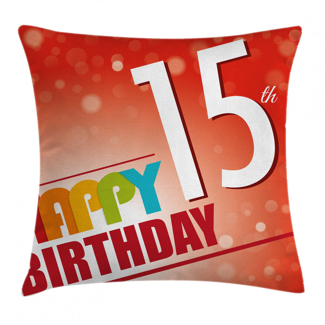 15th Birthday Concept Art Printed Cushion Cover