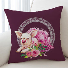 Load image into Gallery viewer, Rosy Pig Cushion Cover - Beddingify

