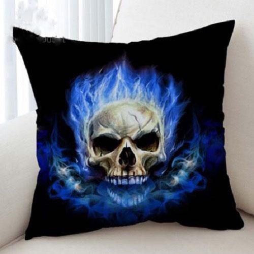 Flame Skull Cushion Cover Cushion Cover BeddingOutlet 45cmx45cm 
