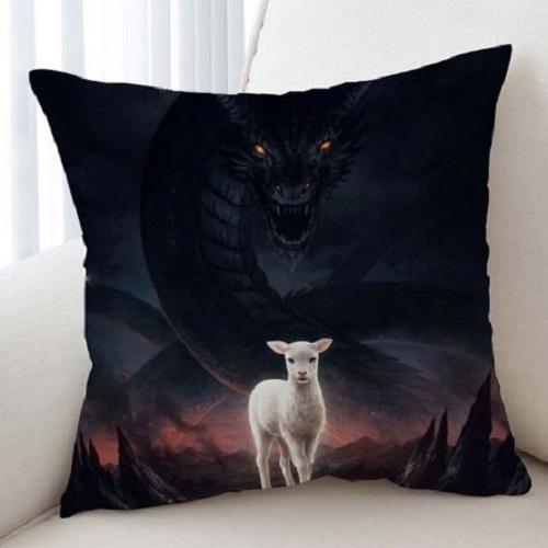 Lamb Dragon Cushion Cover Cushion Cover BeddingOutlet 45cmx45cm 